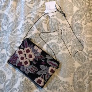 Anthropologie From St Xavier Velvet Clutch NEWTAGS